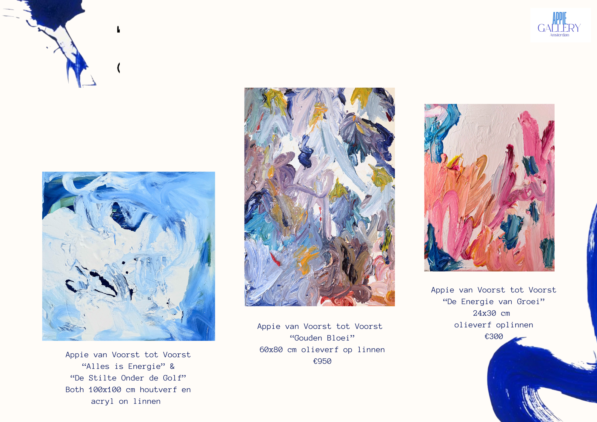 Paintings by Appie van Voorst