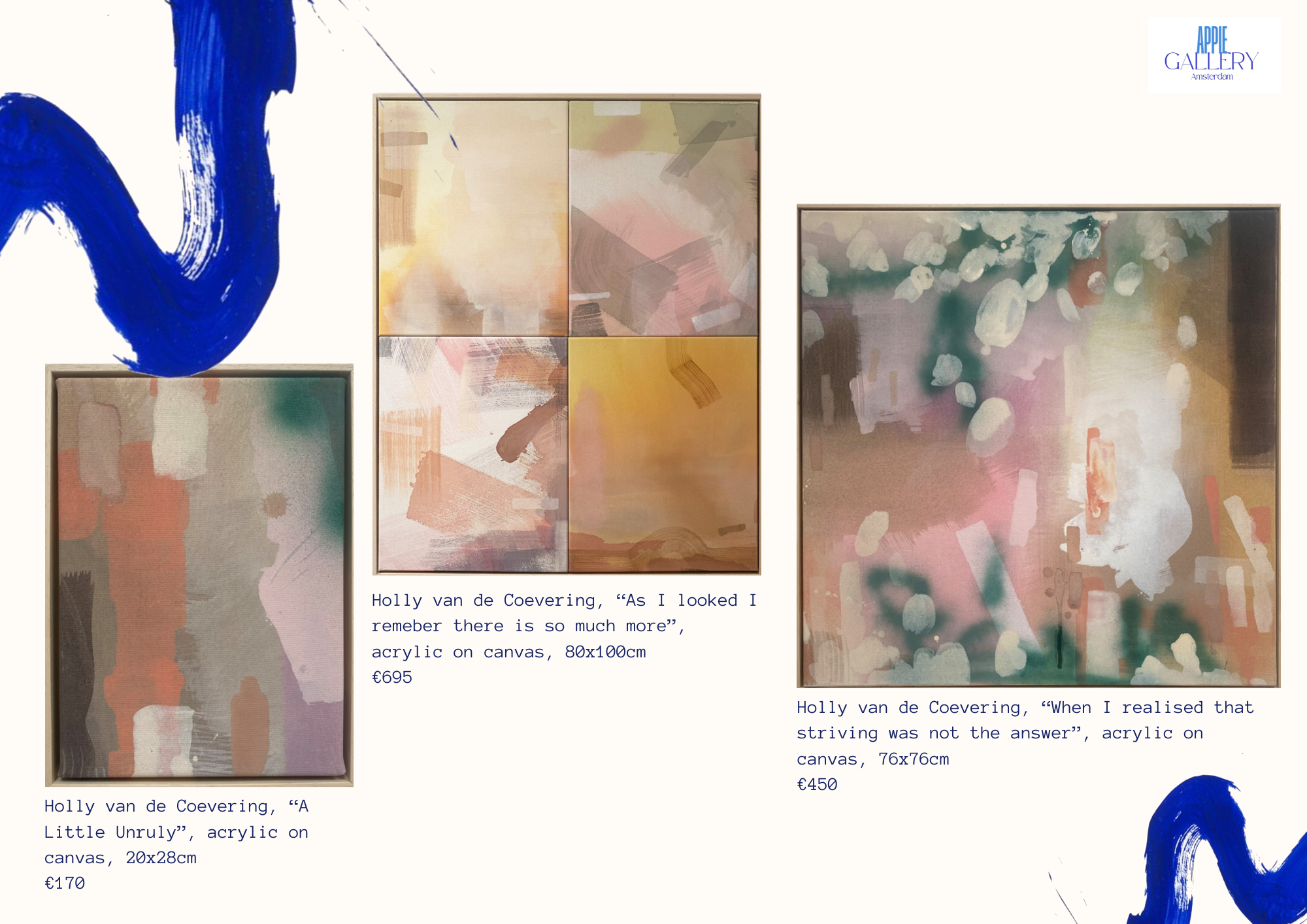Paintings by Holly van de Coevering