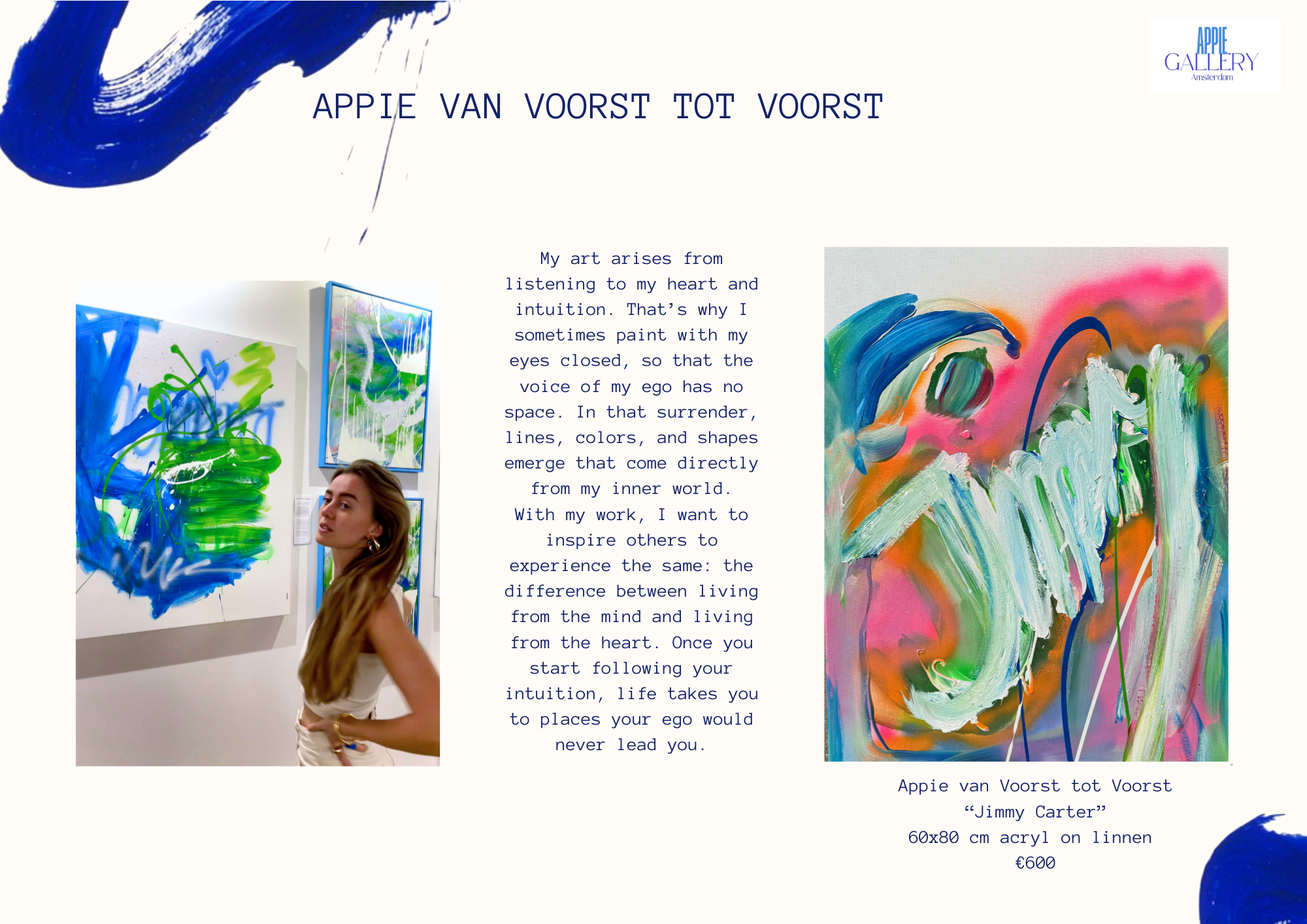 Paintings by Appie van Voorst tot Voorst
