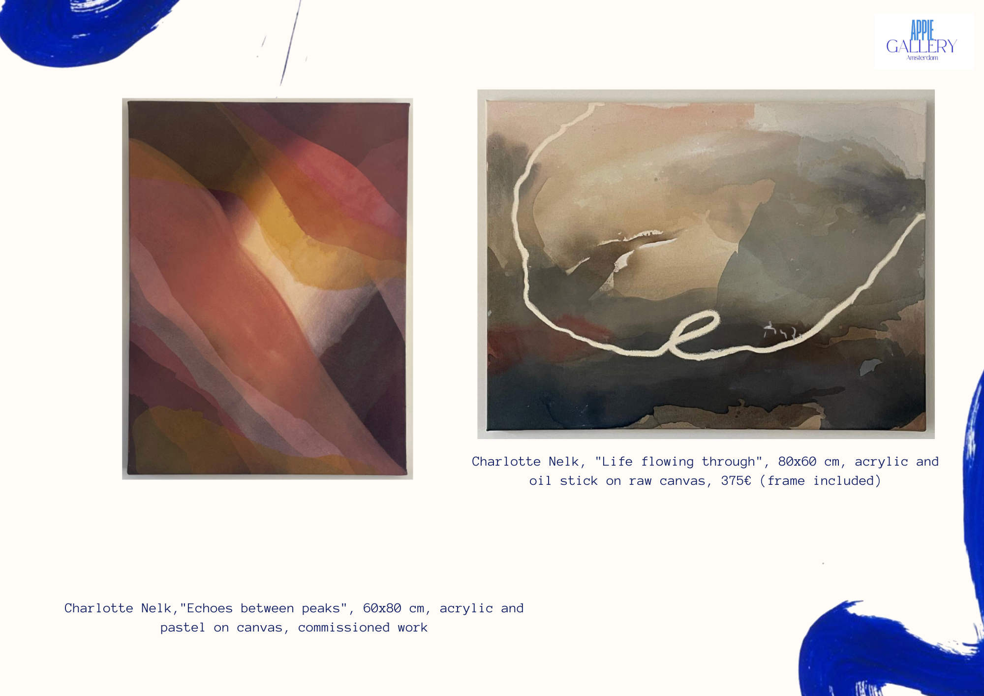 Paintings by Charlotte Nelck