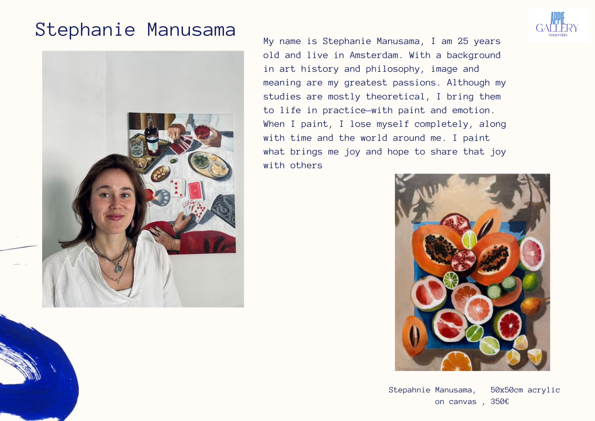 Food paintings from Stephanie Manusama