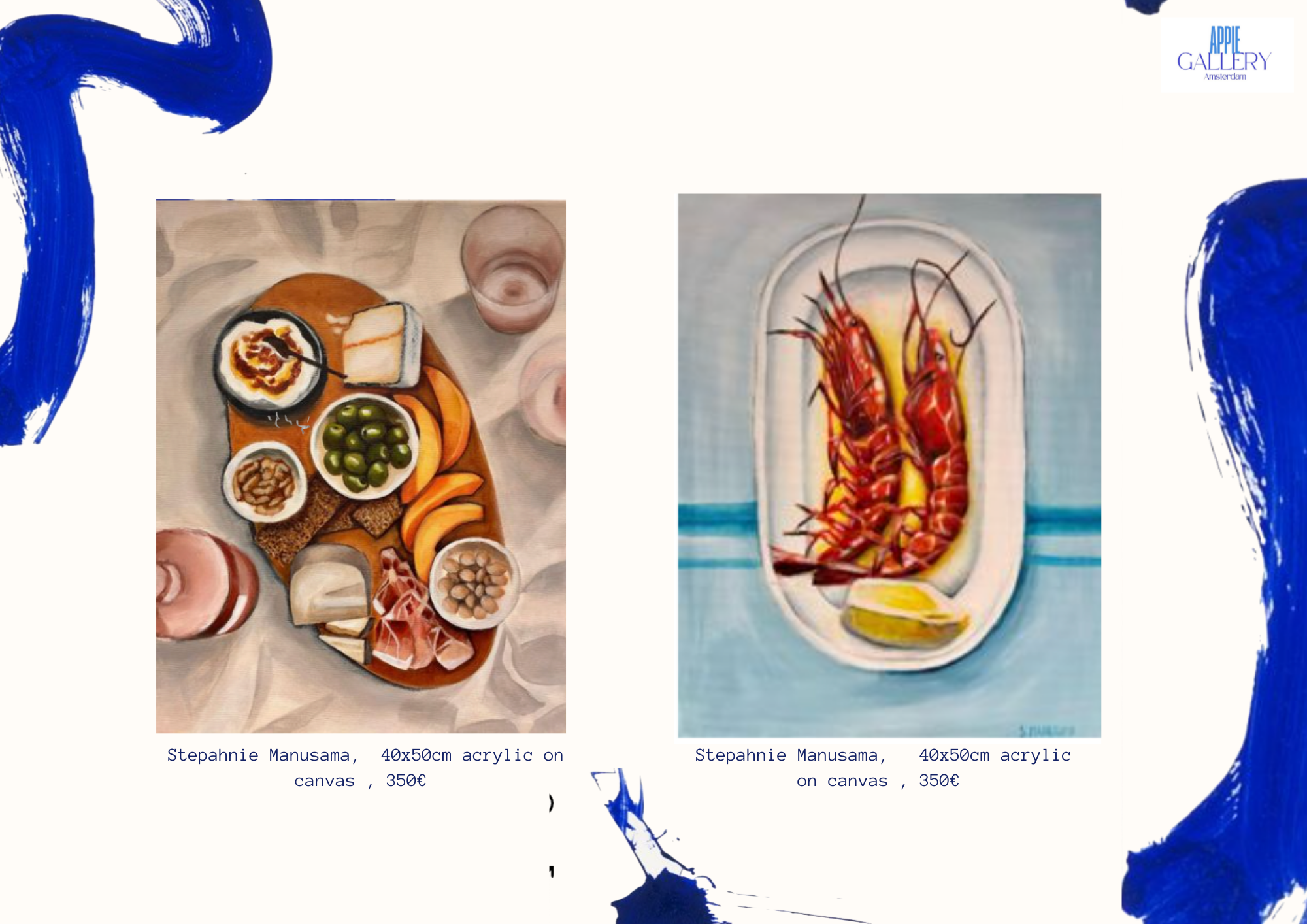 Food paintings from Stephanie Manusama